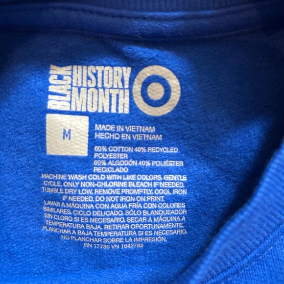 Blu: BlackBoyBe Graphic Men's size medium Black History Month Sweatshirt NWT - Picture 3 of 4